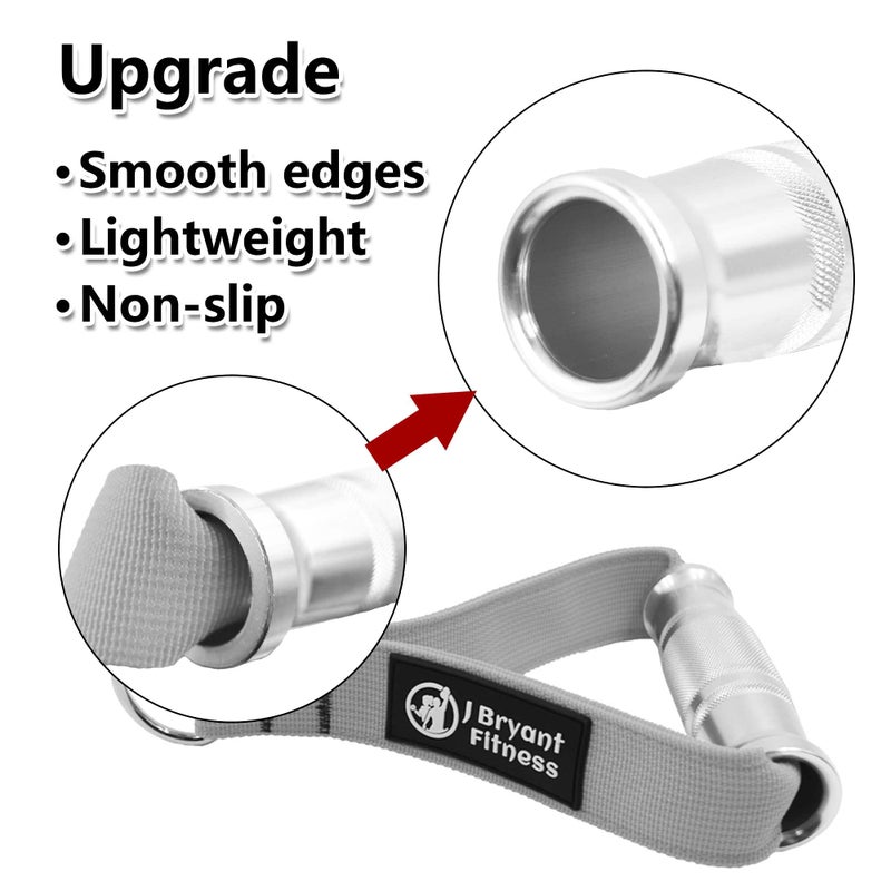 J Bryant Fitness Metal Gym Handles for Cable Machine Attachment Heavy Duty Aluminum Alloy Handle Grips Durable Workout Handles for Resistance Bands Pulley LAT Pulldown System - Image 3